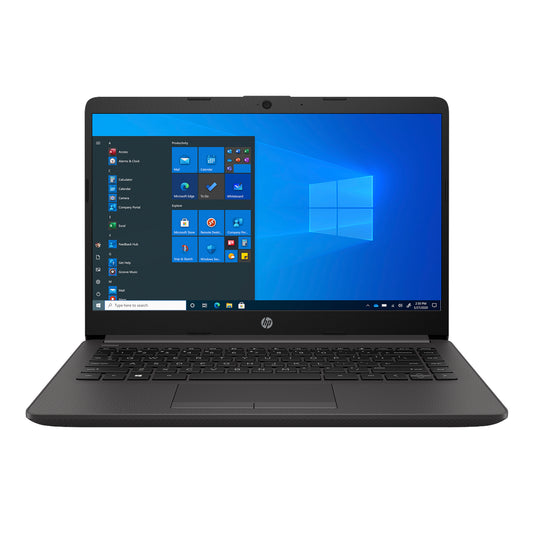 Black lightweight 14 inch laptop with Windows operating system
