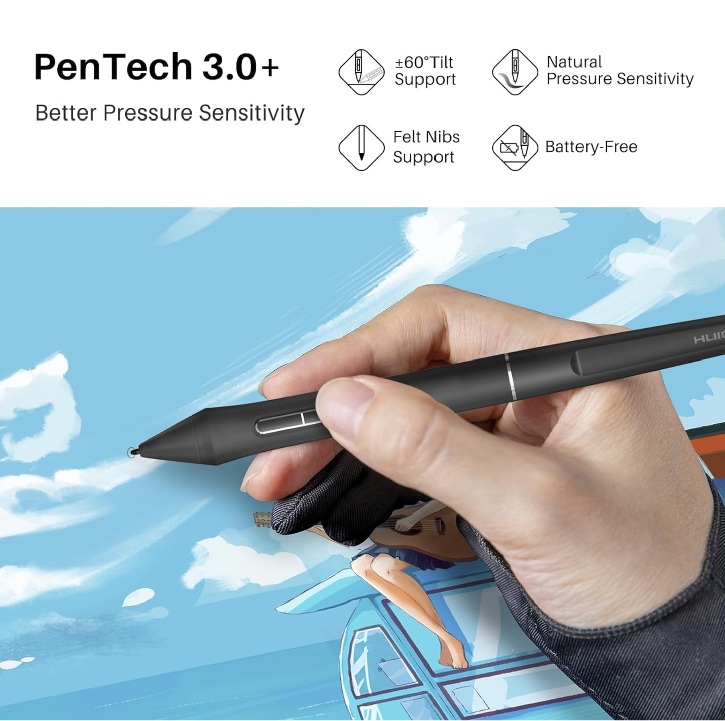 Huion Kamvas Pro 24 4K UHD Pen Display