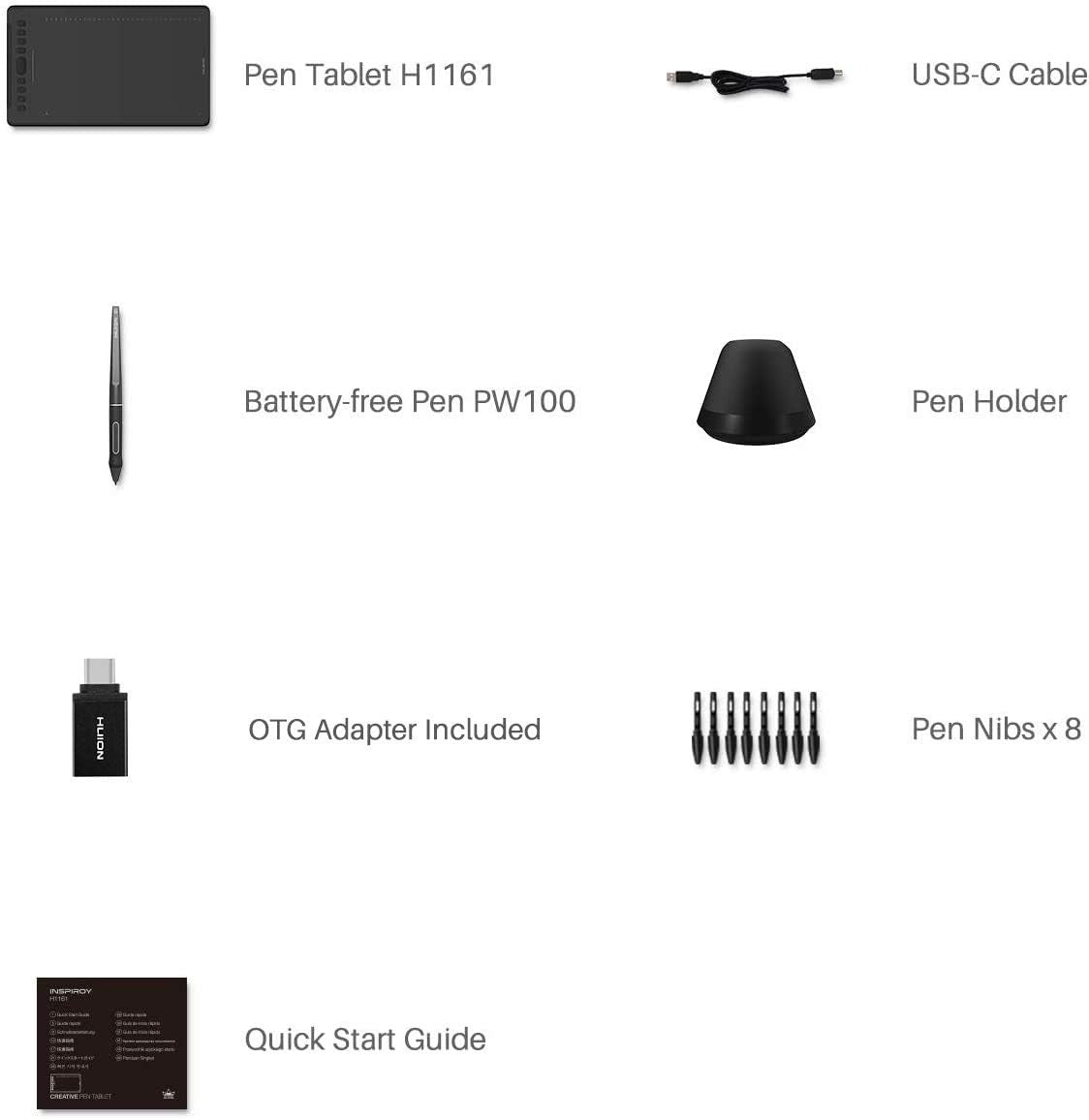 Huion H1161 Graphics Drawing Tablet
