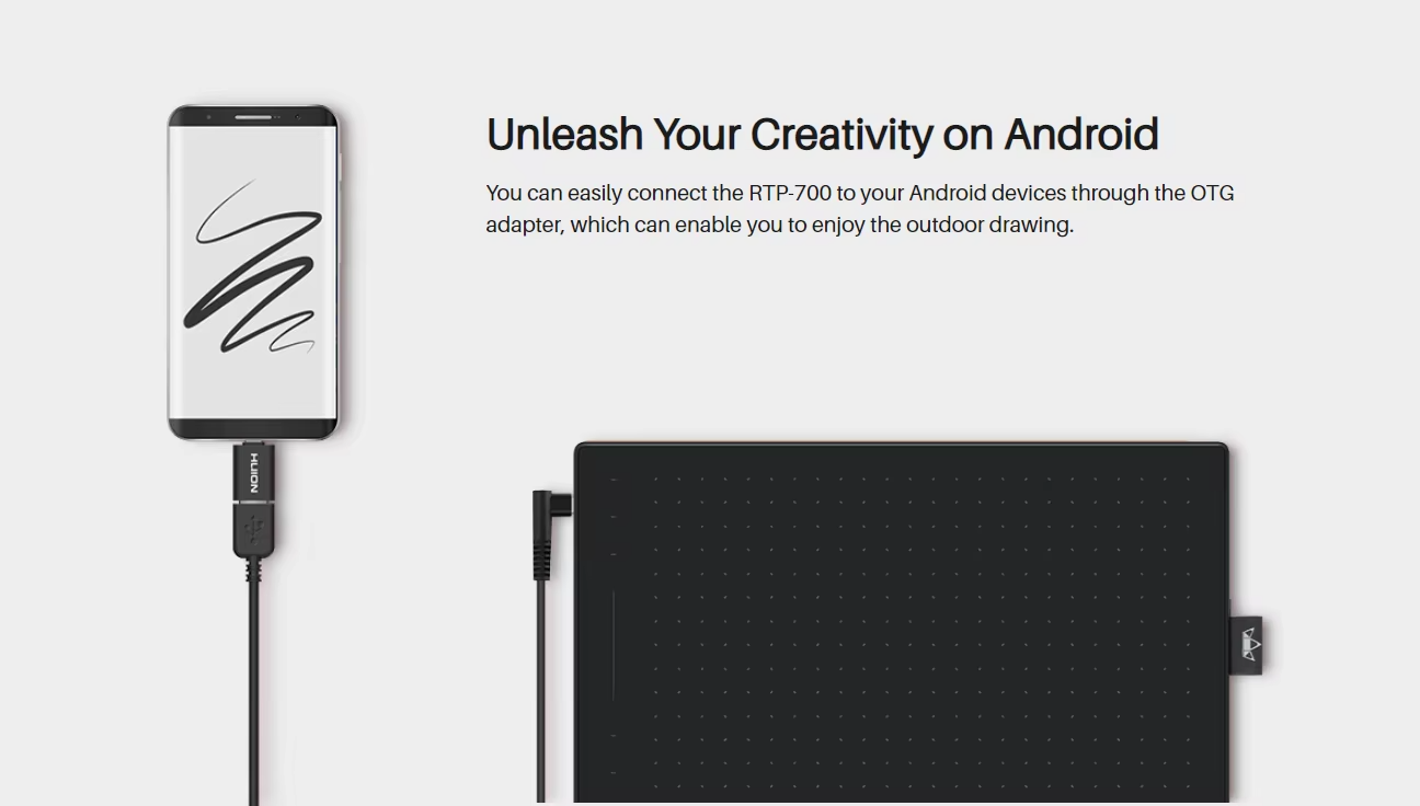 Huion Inspiroy RTP-700 Graphic Tablet