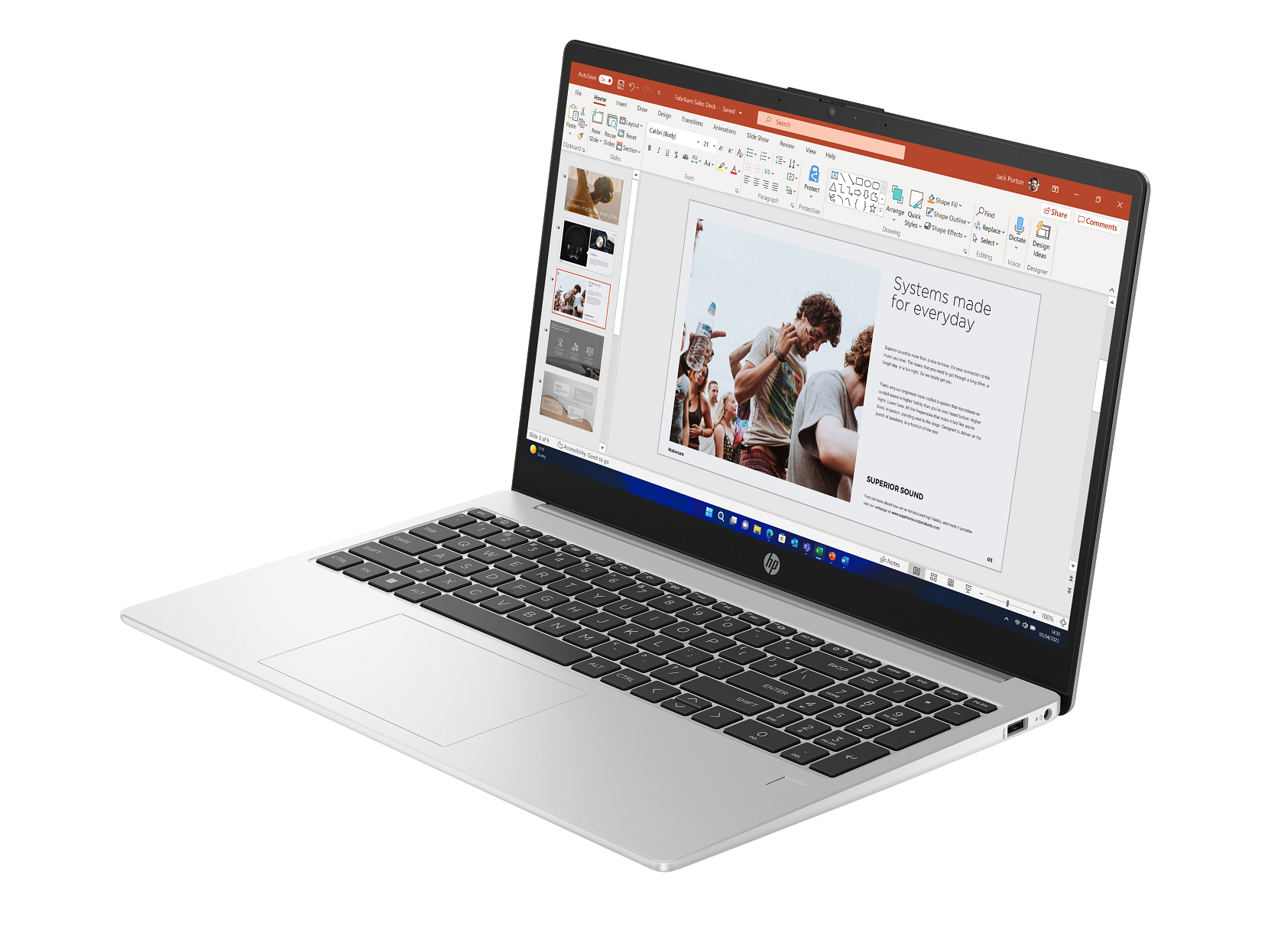 HP 255 G10 Laptop (15.6", AMD Athlon Silver 7120U, 8GB RAM, 256GB SSD, Windows 11)