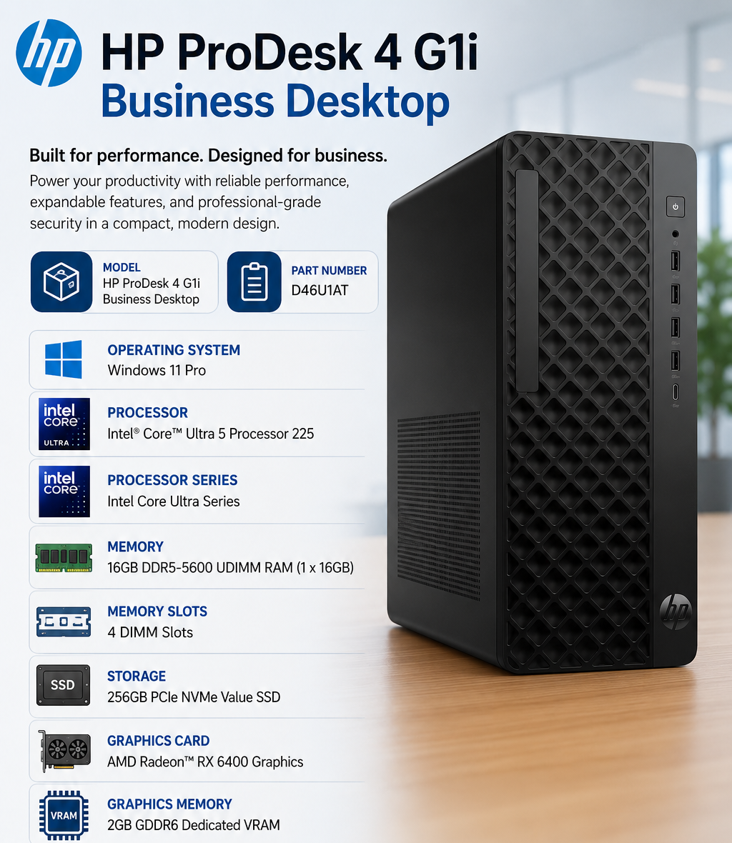 HP ProDesk 4 G1i Business Desktop – D46U1AT