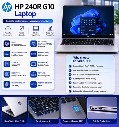 HP 240R G10 Laptop – C8HT9PT