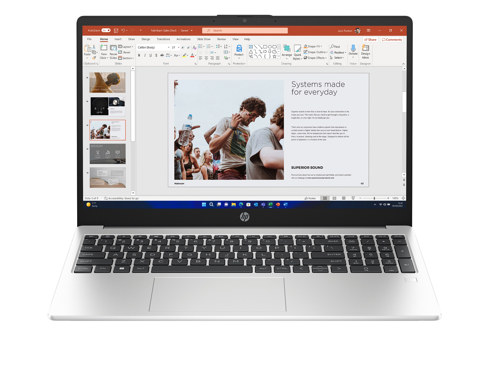 HP 255 G10 Laptop (15.6", AMD Athlon Silver 7120U, 8GB RAM, 256GB SSD, Windows 11)