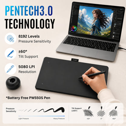 Huion Inspiroy Frego Medium Wireless Tablet
