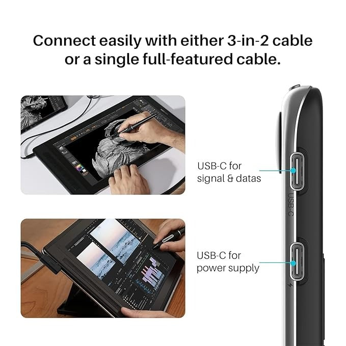 Kamvas Pro 16 (2.5K) – QHD Drawing Tablet with QLED Screen for Creatives