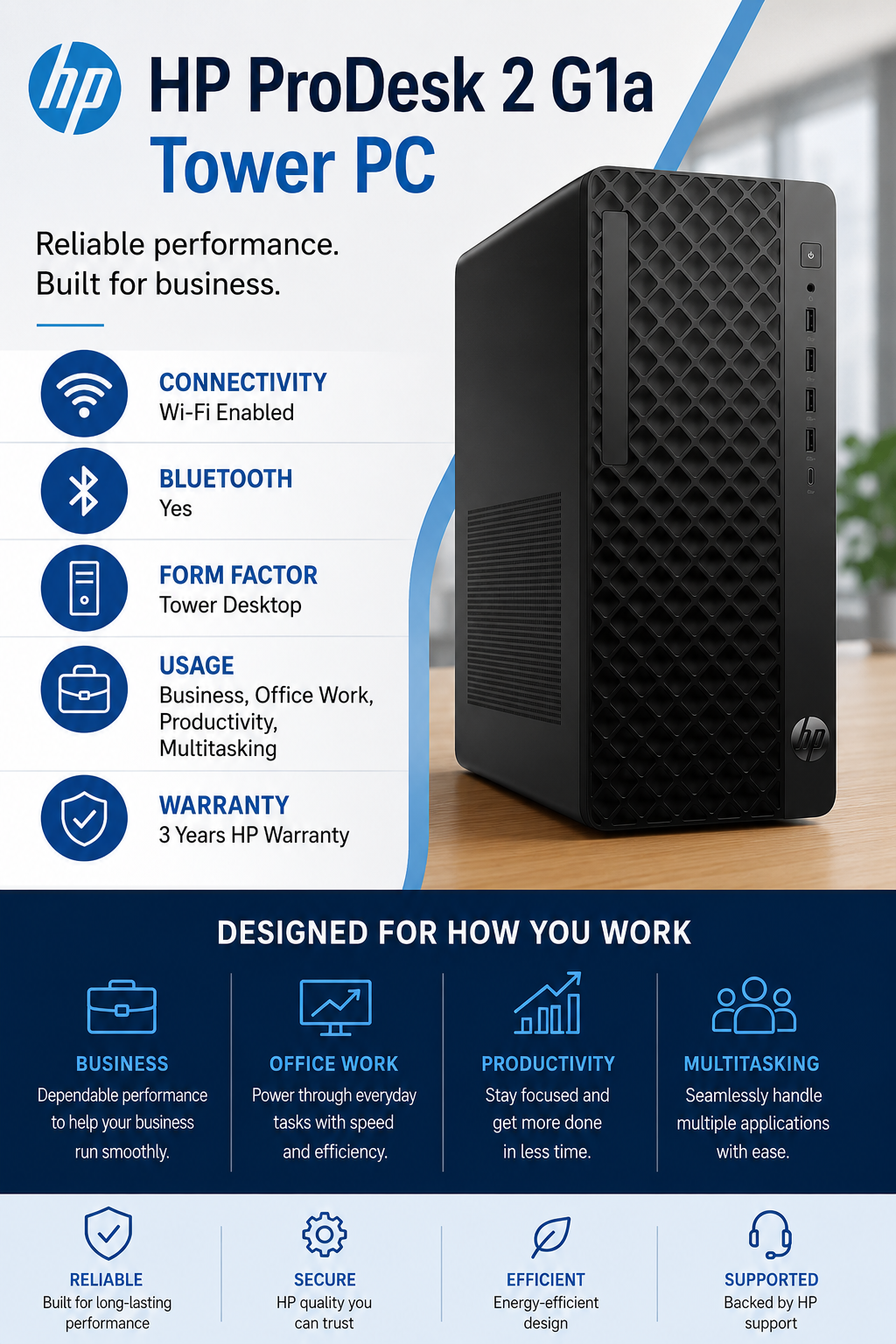 HP ProDesk 2 G1a Tower PC – D1VT8AT