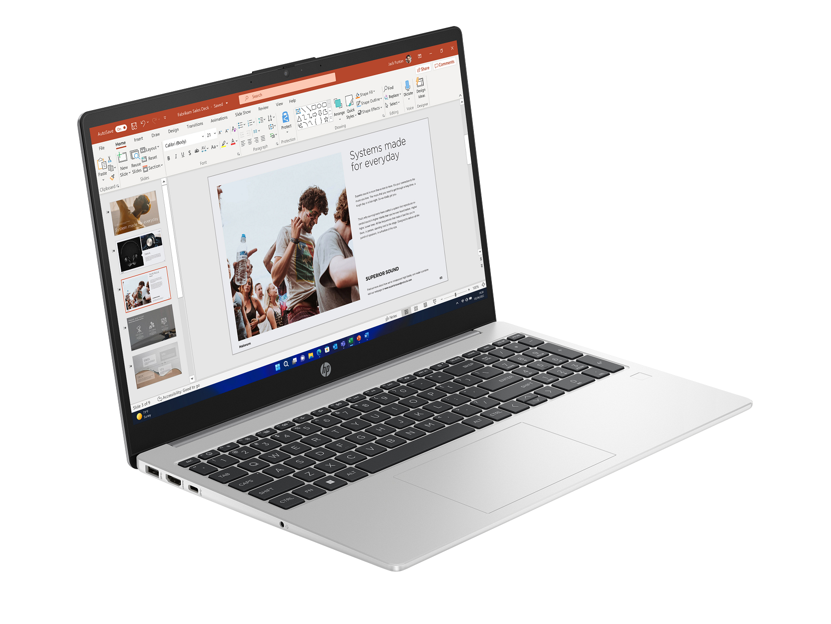 HP 255 G10 Laptop (15.6", AMD Athlon Silver 7120U, 8GB RAM, 256GB SSD, Windows 11)