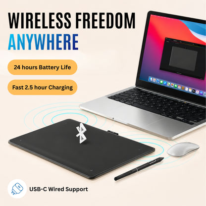 Huion Inspiroy Frego Medium Wireless Tablet