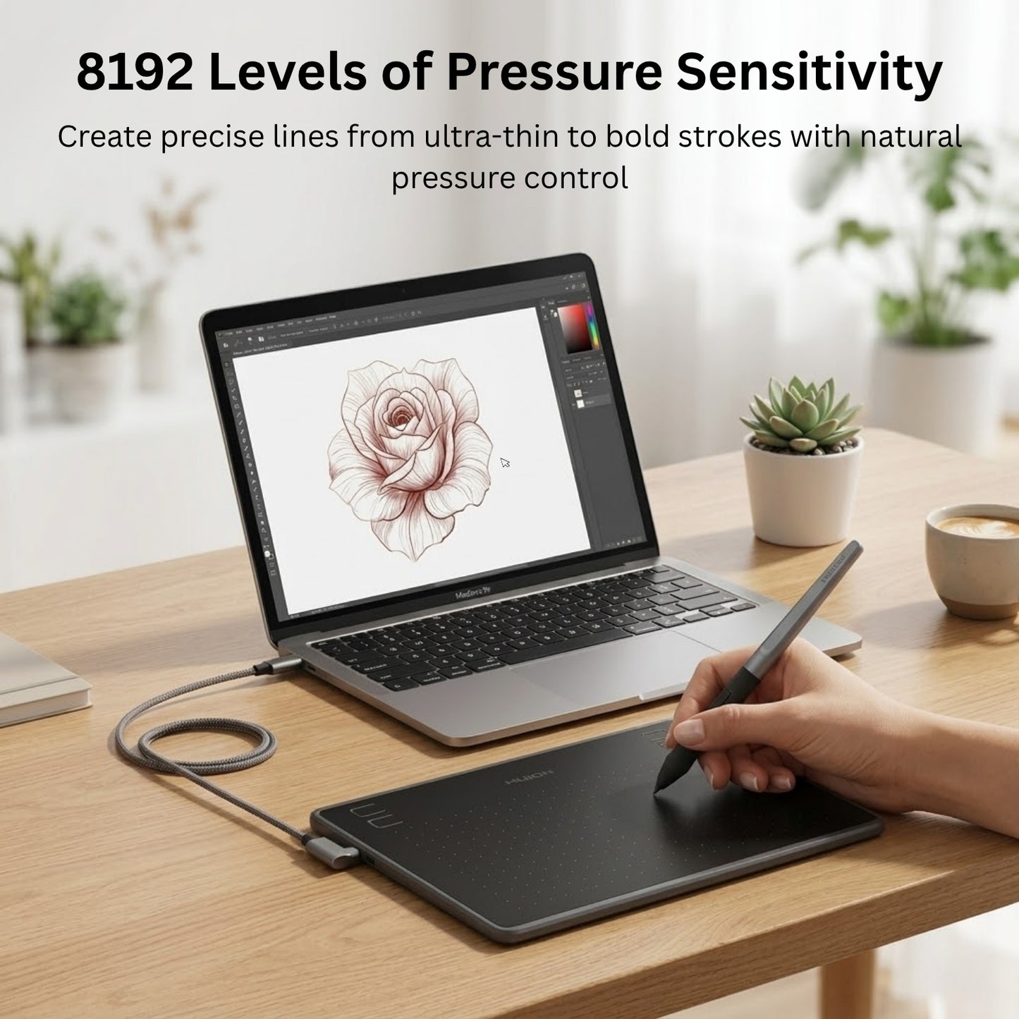 Huion HS64 Graphics Drawing Tablet