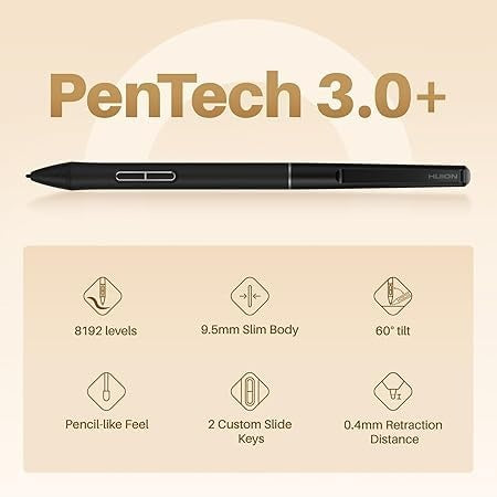 Huion Frego (Medium) – Wireless Bluetooth Drawing Tablet for Artists & Creators