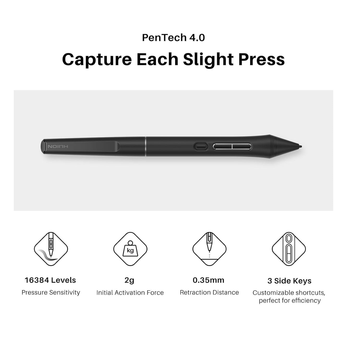 Huion Kamvas 16 (Gen 3) – 15.8" QHD Pen Display Tablet