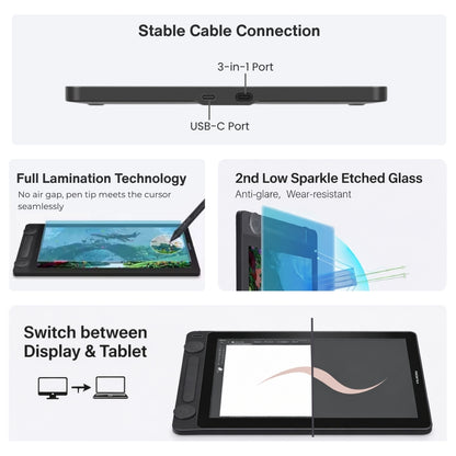 Huion Kamvas 13 (Gen 3) – 13.3” FHD Graphic Pen Display