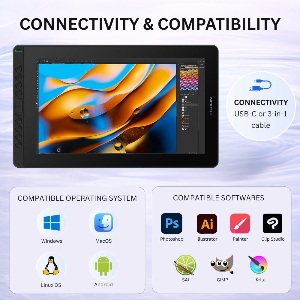 Huion Kamvas 16 (2021) Pen Display Tablet