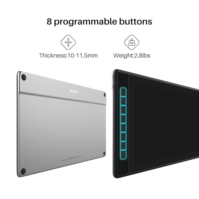 Kamvas Pro 16 (2.5K) – QHD Drawing Tablet with QLED Screen for Creatives