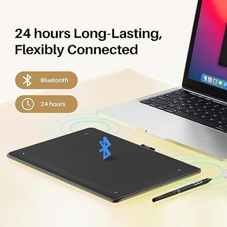 Huion Frego (Medium) – Wireless Bluetooth Drawing Tablet for Artists & Creators