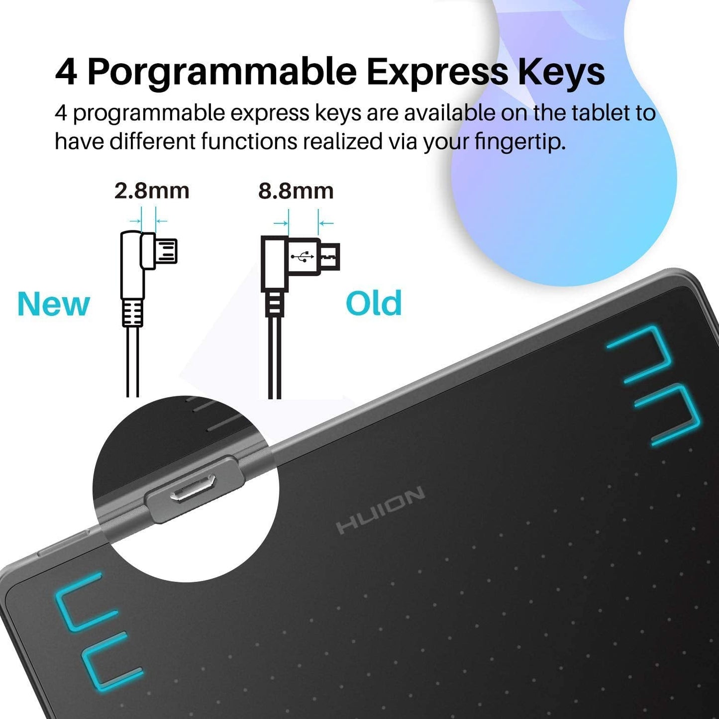 Huion HS64 Graphics Drawing Tablet