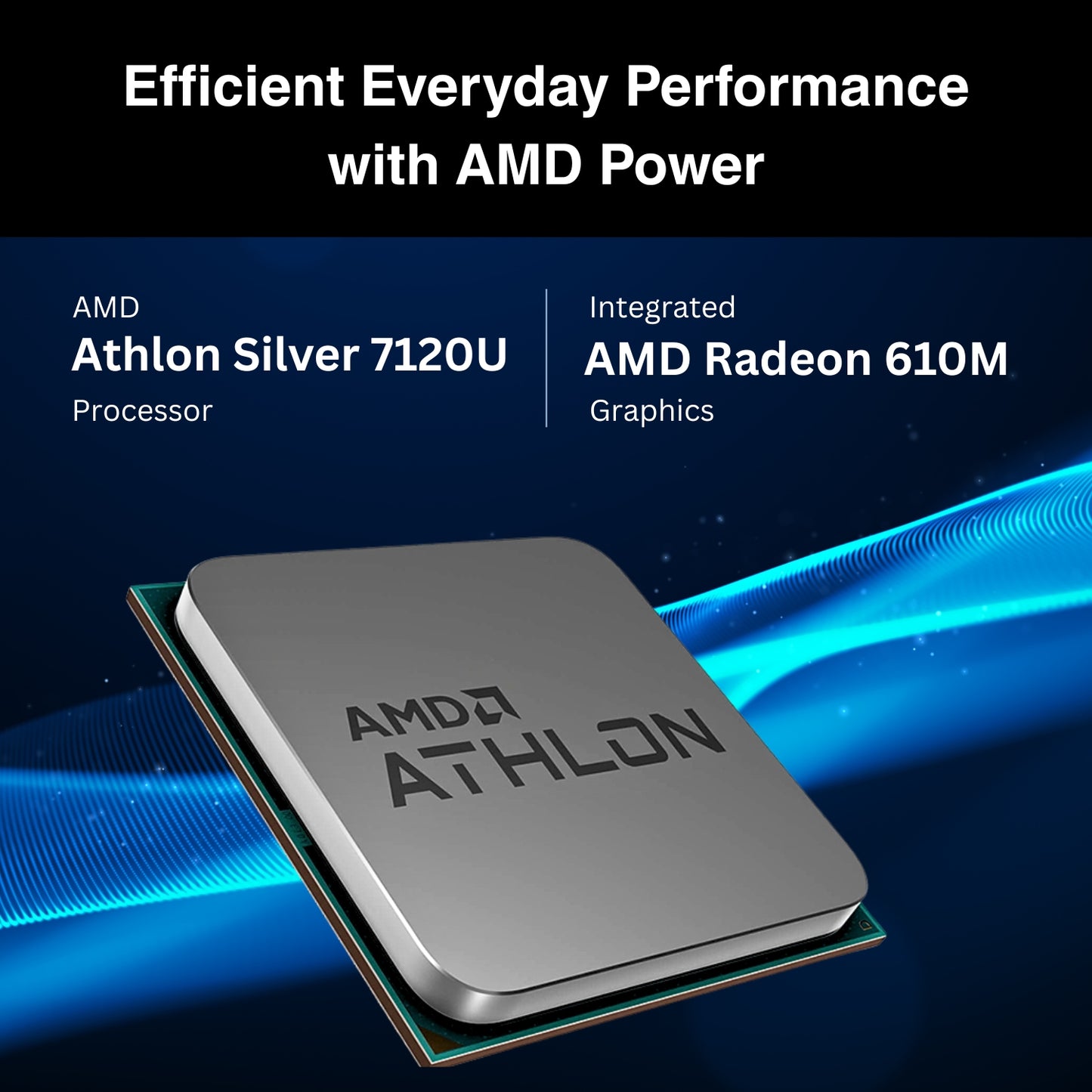 HP 255 G10 Laptop (15.6", AMD Athlon Silver 7120U, 8GB RAM, 256GB SSD, Windows 11)