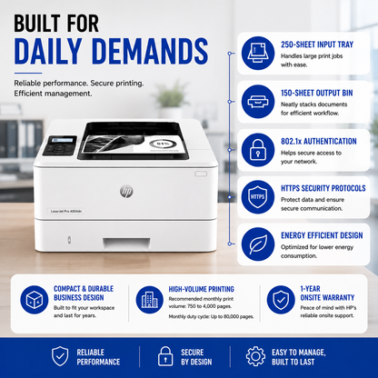 HP LaserJet Pro 4004dn Printer – 2Z614A
