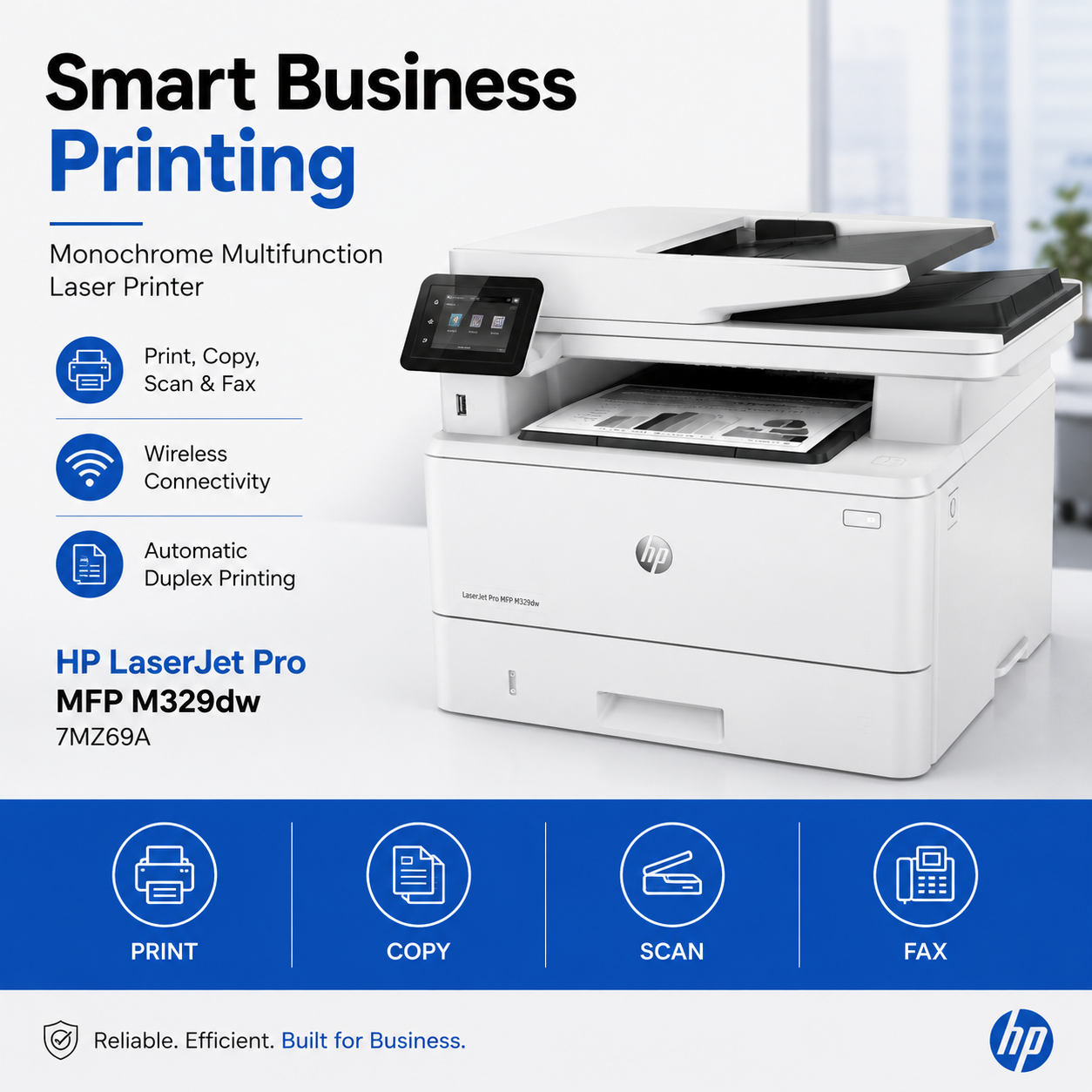 HP LaserJet Pro MFP M329dw Printer – 7MZ69A