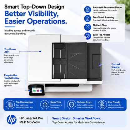 HP LaserJet Pro MFP M329dw Printer – 7MZ69A