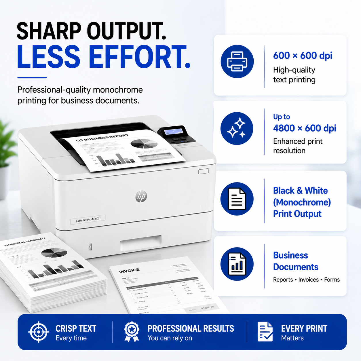 HP LaserJet Pro M412d Printer – 2Z613A
