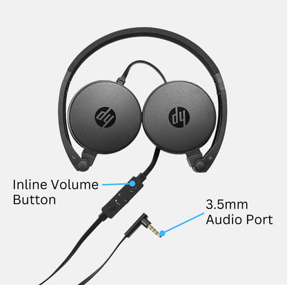 HP H2800 Black Wired Headset (J8F10AA)