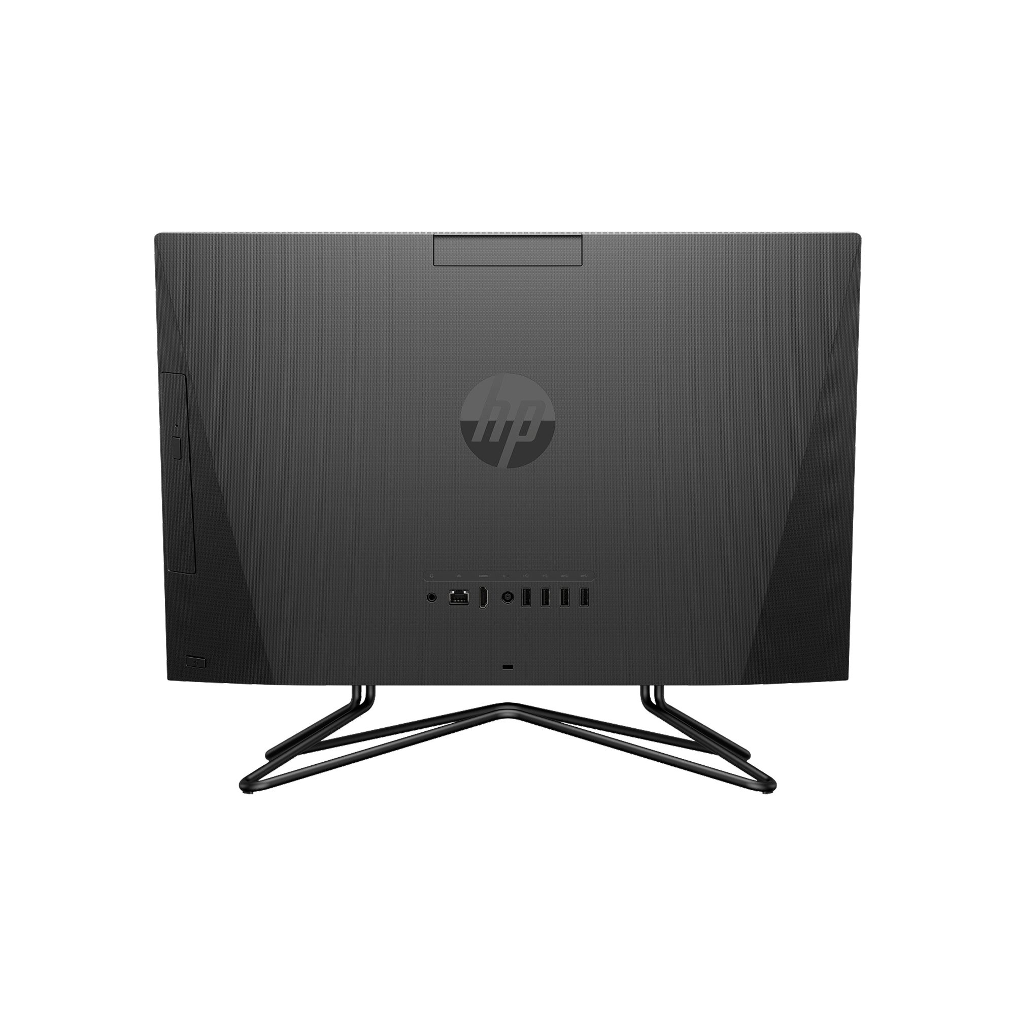 HP 200 Pro G4 All-in-One PC with 21.5-inch display, keyboard, and mouse – compact, space-saving desktop for home or office use.