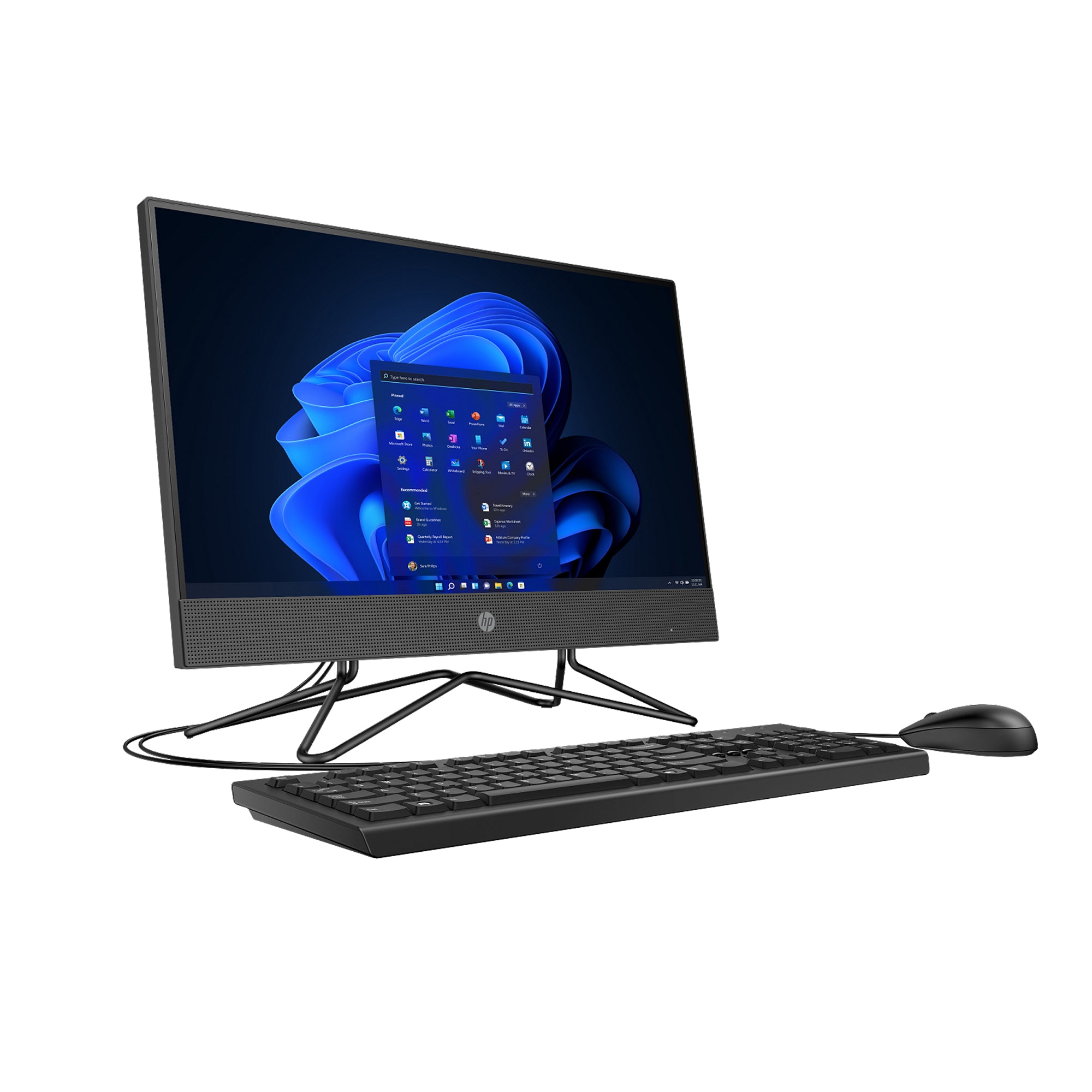 HP 200 Pro G4 All-in-One PC – 21.5-inch business desktop computer with Intel processor, slim design, built-in webcam, and full HD display
