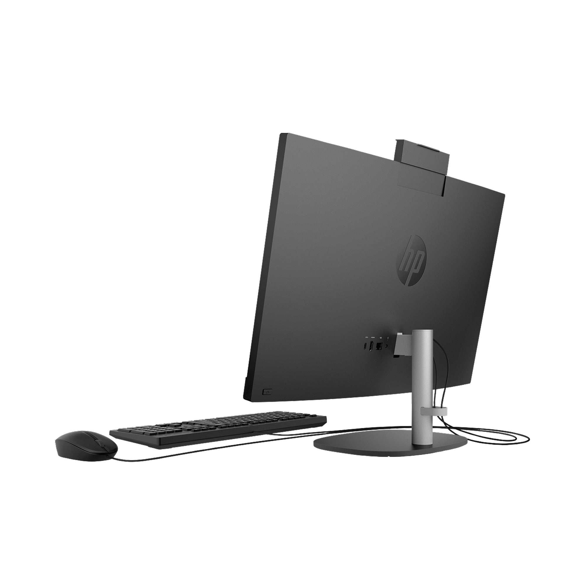 HP ProOne 245 G10 Desktop PC with  23.8-inch display, AMD Ryzen processor, Windows 11, slim design, and business-ready performance.