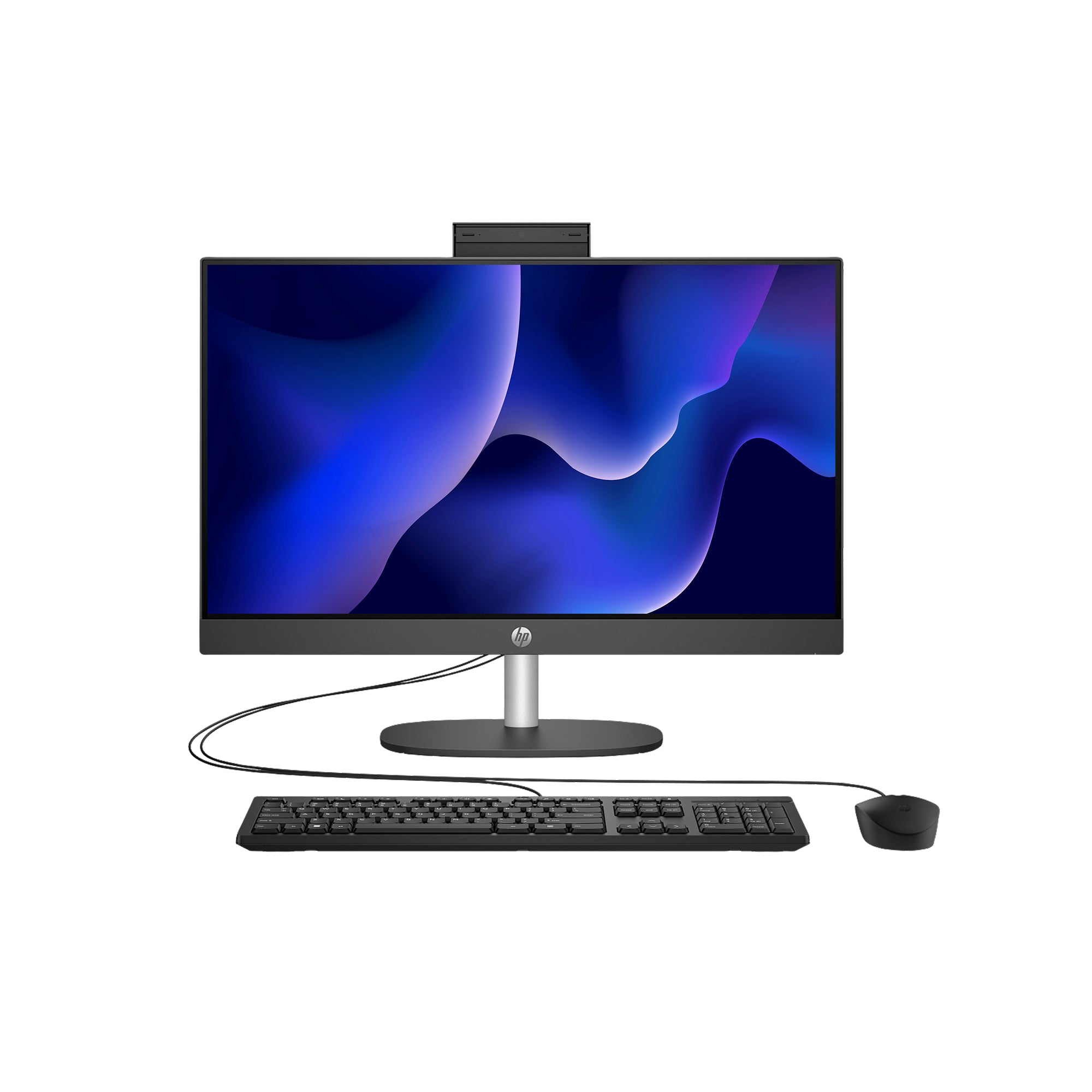 HP ProOne 245 G10 Desktop PC with  23.8-inch display, AMD Ryzen processor, Windows 11, slim design, and business-ready performance.