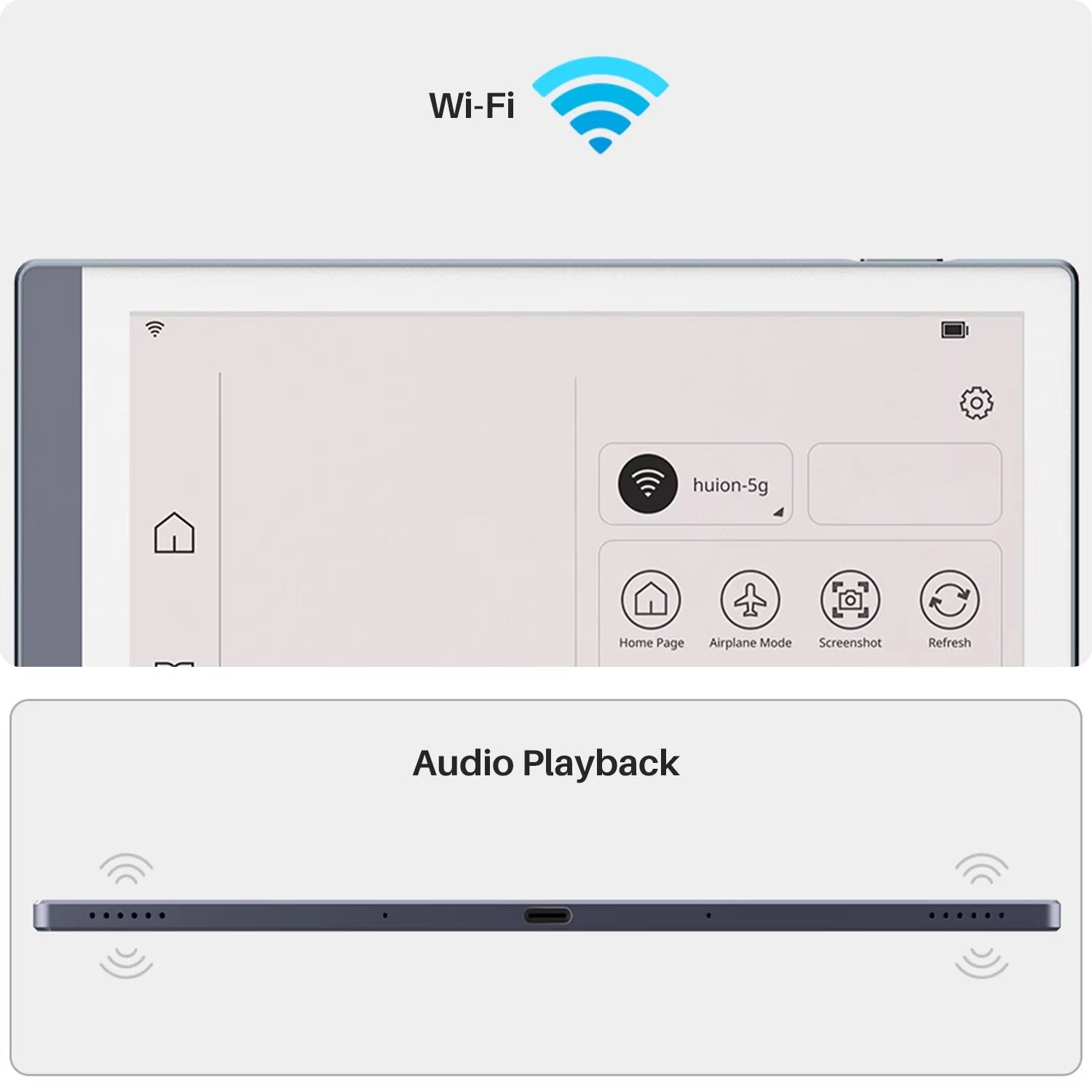 Smart digital android tablet with Wi-Fi and audio playback features 