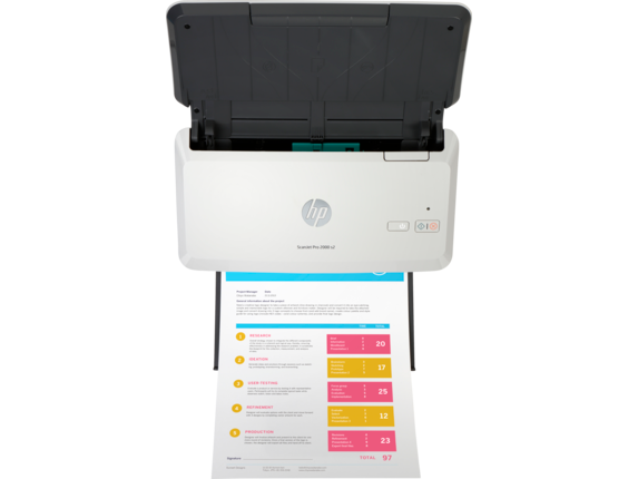HP Scan Jet Pro 2000 s2 Sheet-feed Scanner (6FW06A)